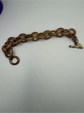 Tasha Gold Chain-Link Toggle Bracelet